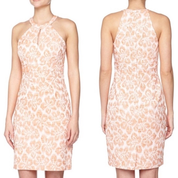 Trina Turk Sunkissed Jacquard Keyhole Dress Size 6 J2 - Picture 1 of 7